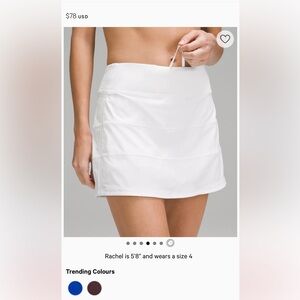 Lululemon pace rival skirt